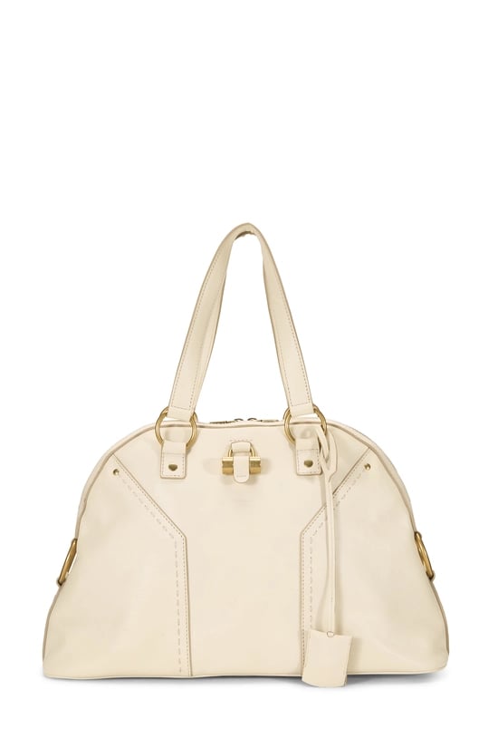 White Leather Muse Large