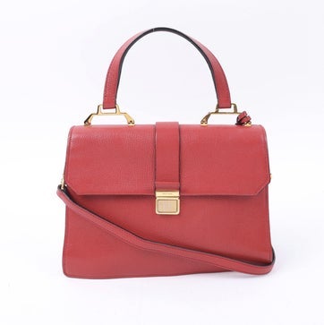 Leather Top Handle Bag