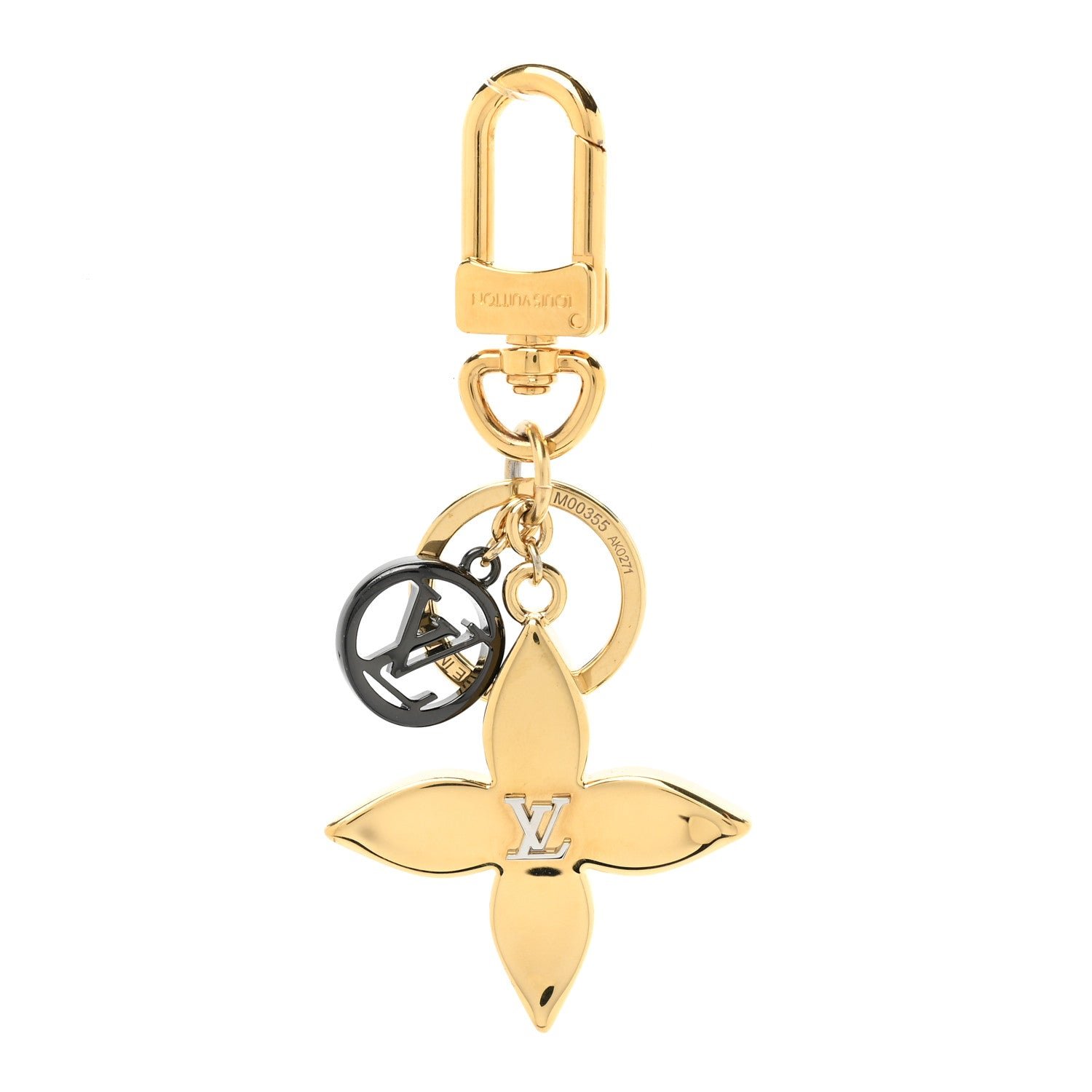 Louis Vuitton Blossom Dream Bag Charm Key Holder Gold