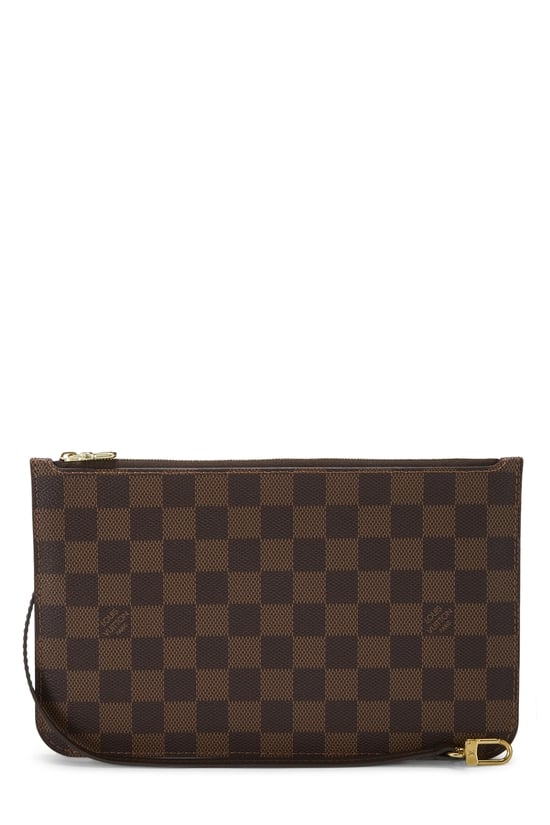 Louis Vuitton Damier Ebene Neverfull Pouch GM NM