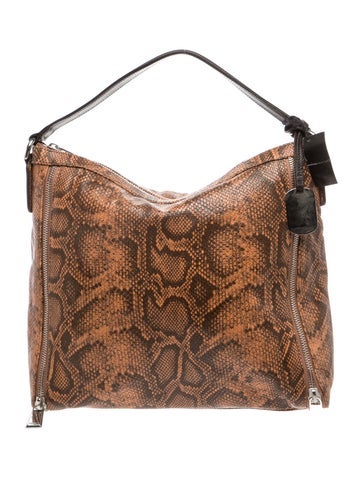 Embossed Leather Shoulder Bag w/ Tags