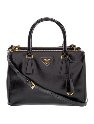 Saffiano Vernice Leather Galleria Double Zip Small