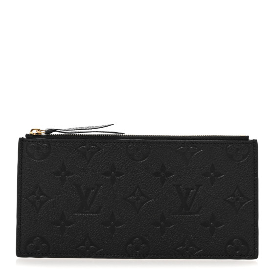 Louis Vuitton Empreinte Felicie Chain Wallet Zippered Insert Black