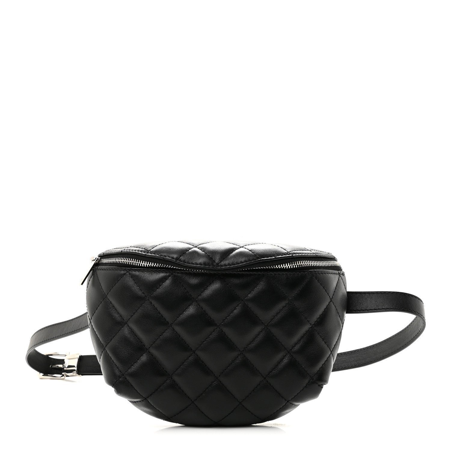 Chanel Calfskin Quilted Waist Belt Bag Black