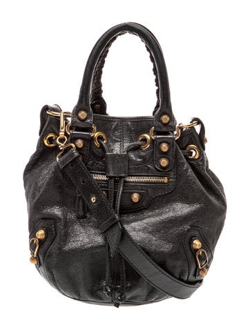 Leather Top Handle Bag