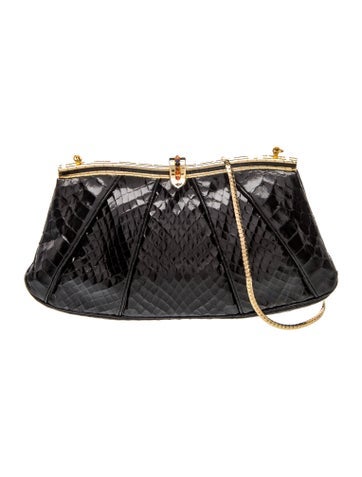 Embossed Leather Shoulder Bag