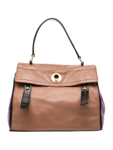 Leather Top Handle Bag