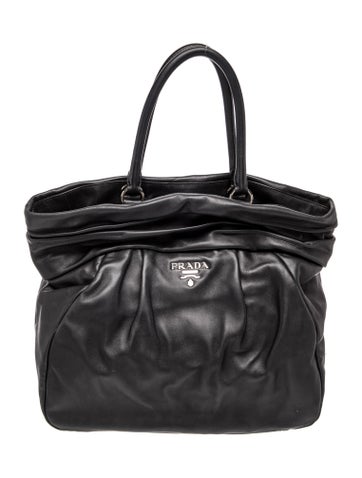 Nappa Leather Nappa Frills Shopping Tote Vintage