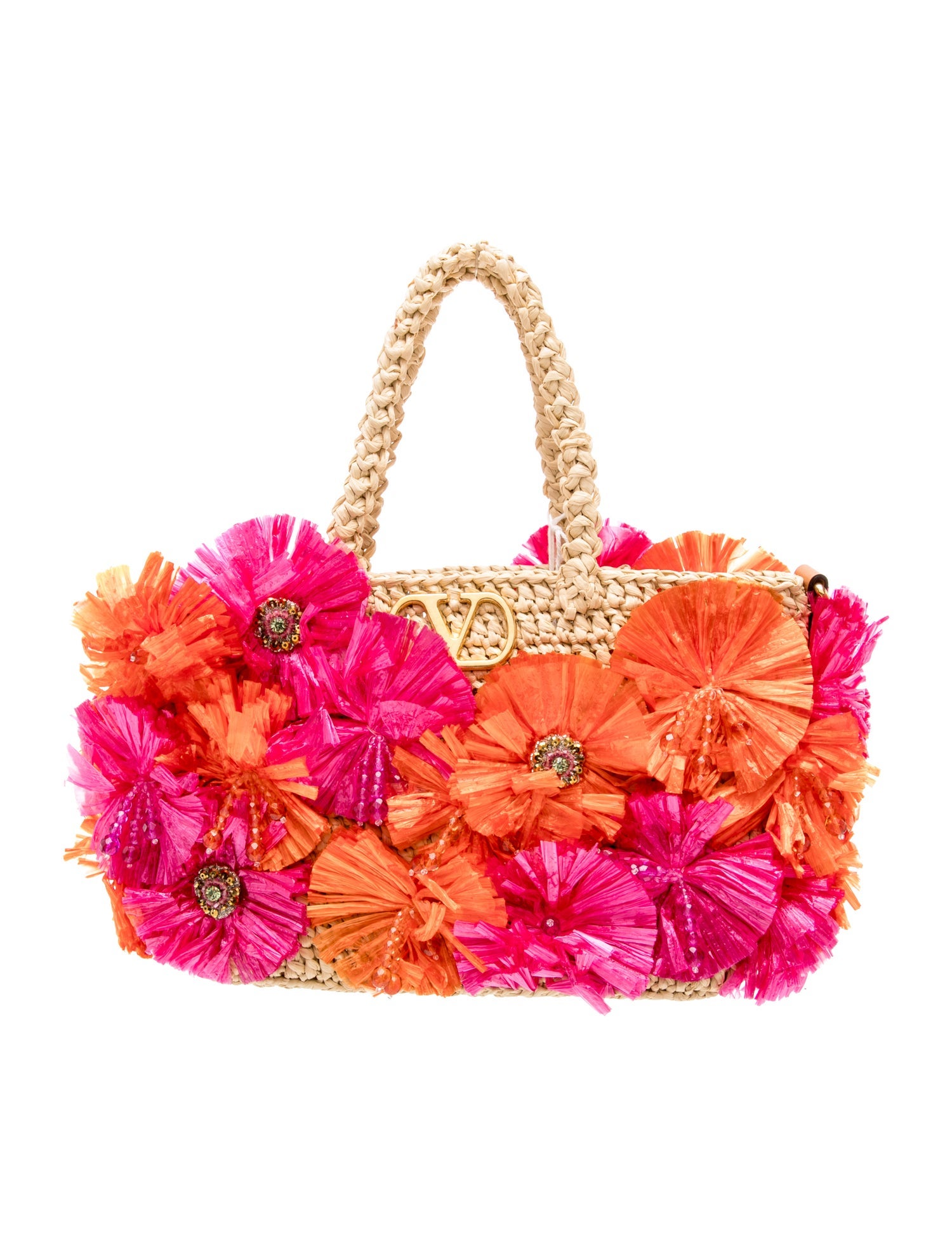 Raffia Top Handle Bag