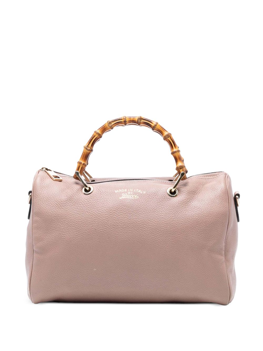 2016-2025 Medium Calfskin Bamboo Shopper Boston Bag satchel
