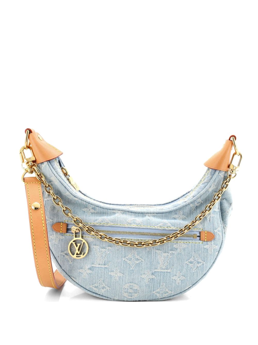 Loop Handbag Monogram Denim hobo bag