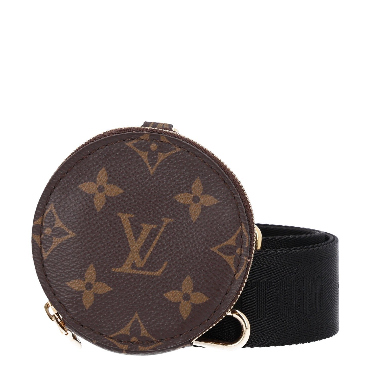 Louis Vuitton Monogram Multi Pochette Accessories Bandouliere Shoulder Strap Black