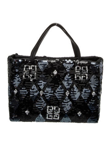 Sequins Top Handle Bag