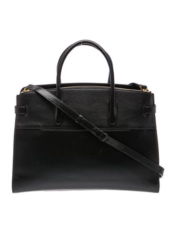 Leather Top Handle Bag