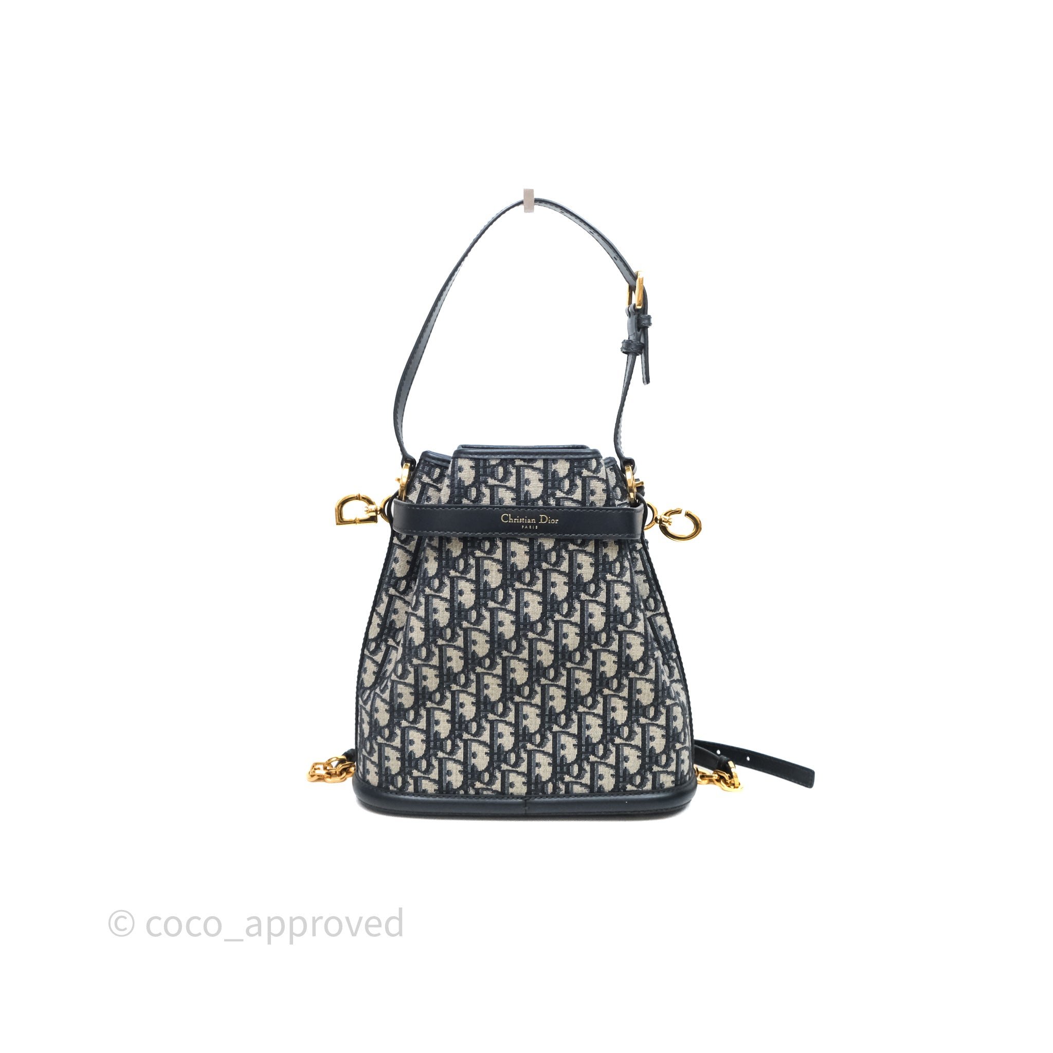 Christian Dior Medium O C'est Dior Bucket Bag Blue Dior Oblique Jacquard