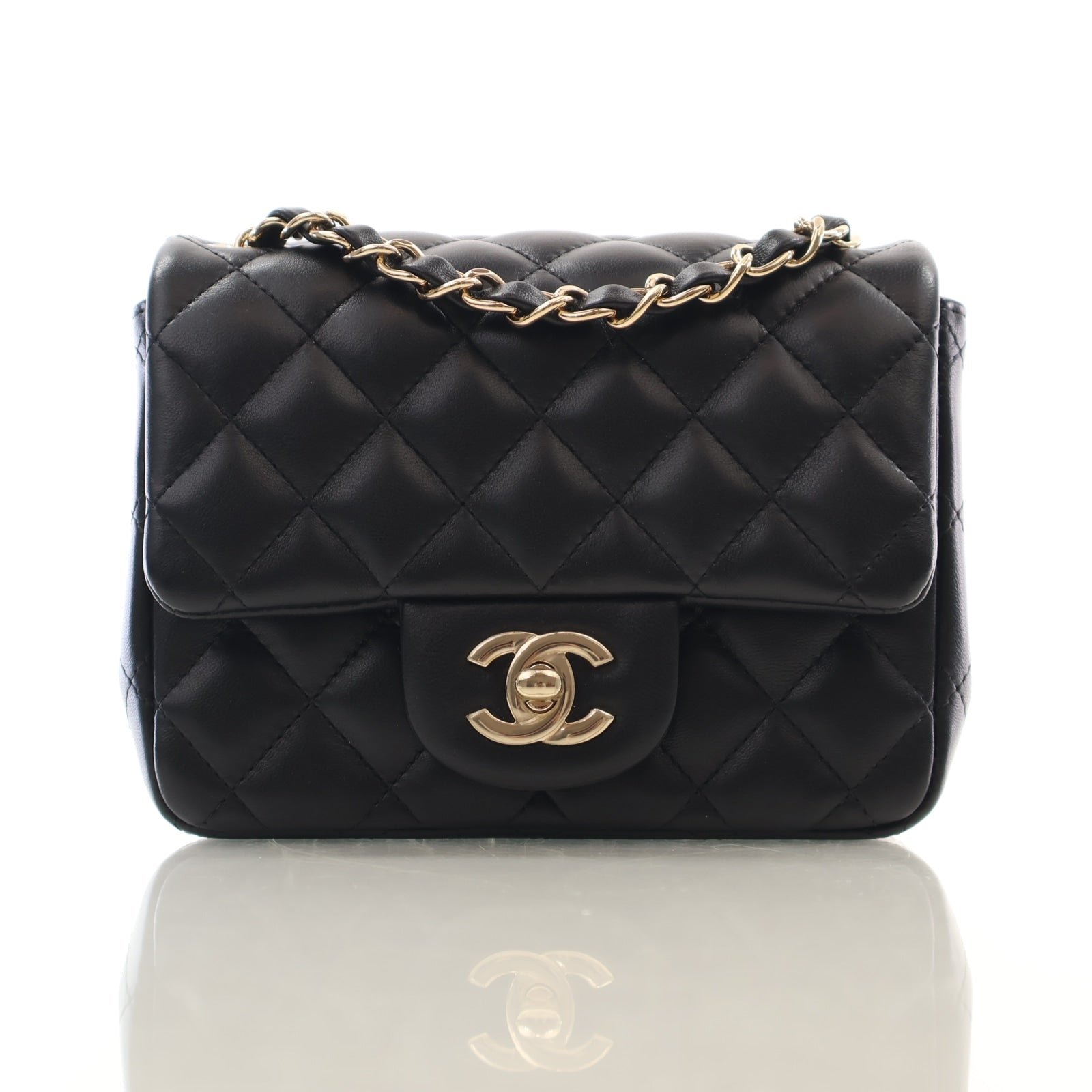 Chanel Mini Lambskin Square Classic Flap Bag