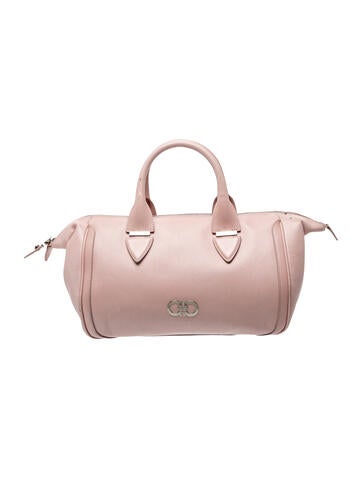 Ferragamo Saffiano Leather Top Handle Bag