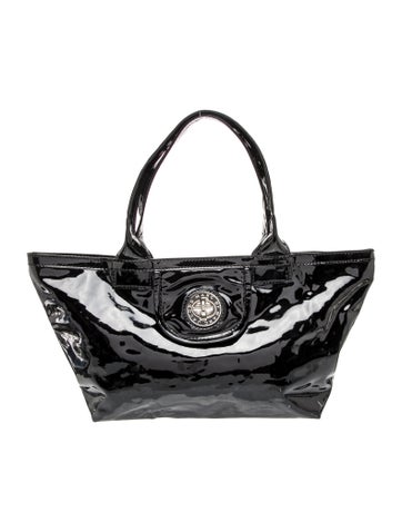 Patent Leather Top Handle Bag