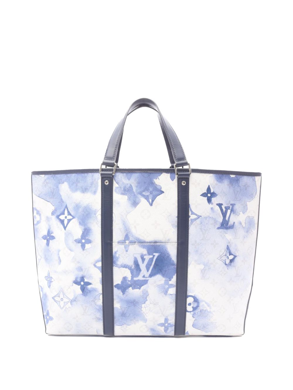 2021 Monogram Watercolor Weekend Tote GM satchel