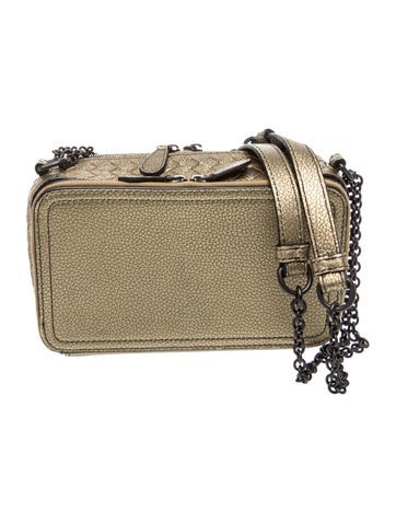 Bottega Veneta Intrecciato Camera Chain-Link Crossbody Bag
