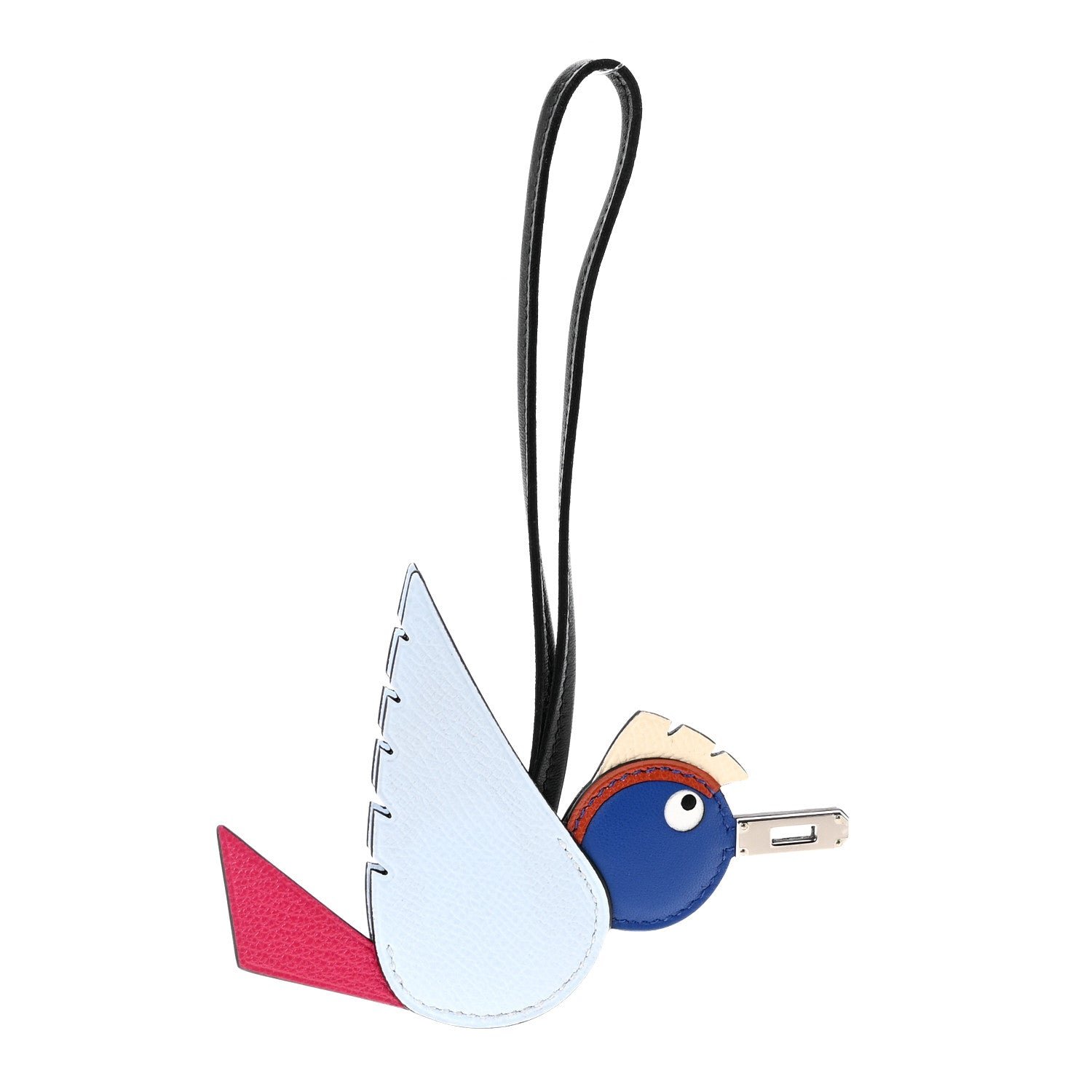 Hermes Hermes Epsom Swift Chevre Mysore Birdy Bag Charm Bleu Brume Rose Mexico Bleu Royal Cuivre Nata Black