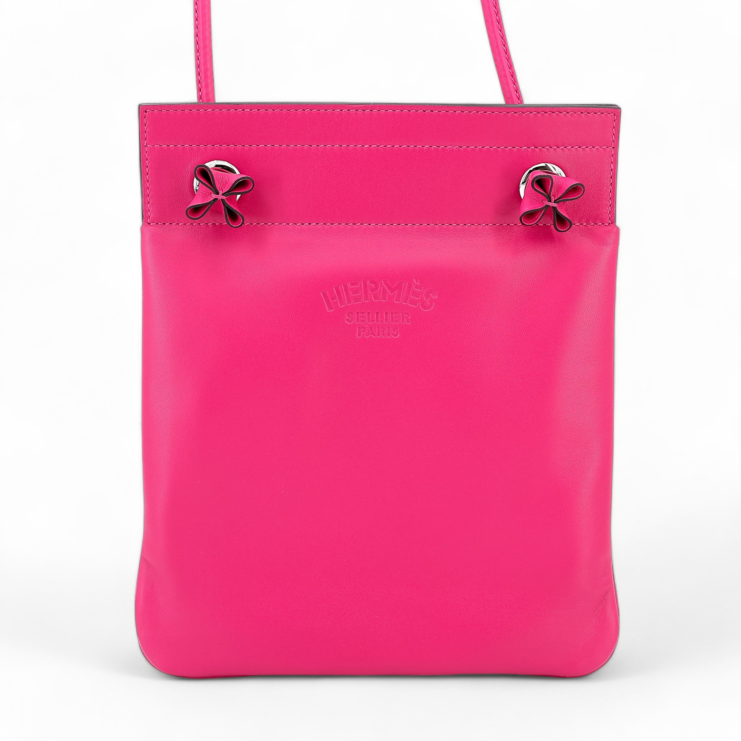 Hermes Unused ( Rank NS ) HERMÈS Aline Mini bag Rose Mexico (0D) Swift Palladium hardware Y (2020)