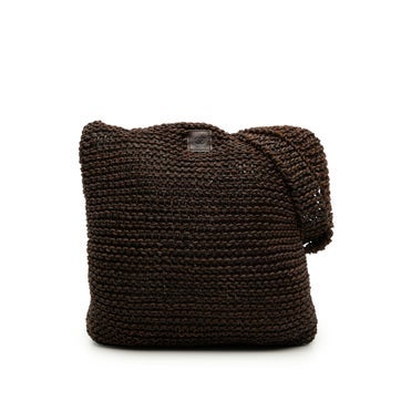 CC Knitted Calfskin Shoulder Bag