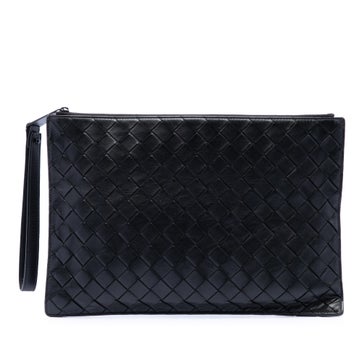 Alligator Nappa Intrecciato Clutch