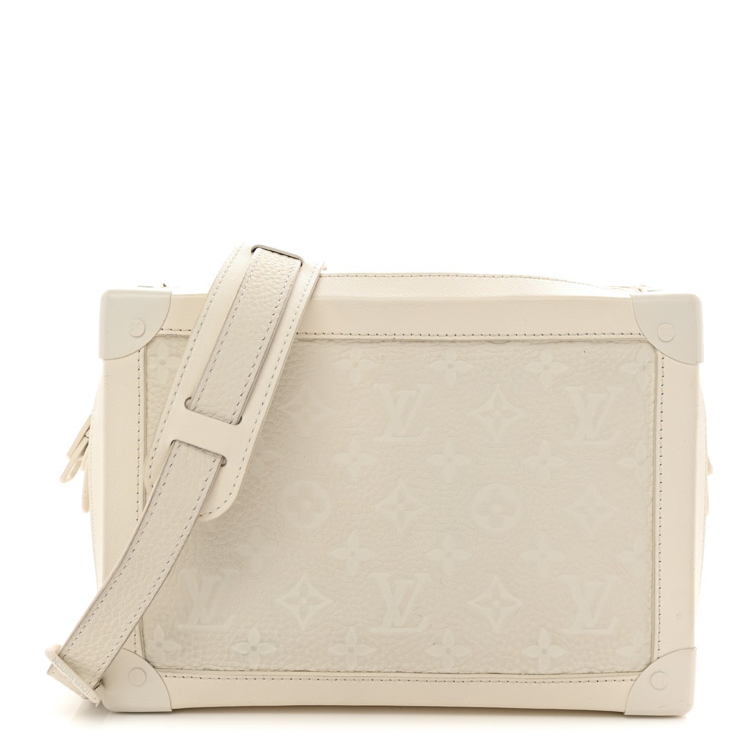 Louis Vuitton Taurillon Monogram Solar Ray Soft Trunk Powder White Powder White