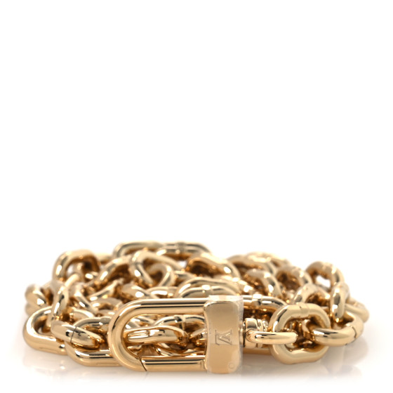 Louis Vuitton Metal Pochette Accessories Chain Strap Gold
