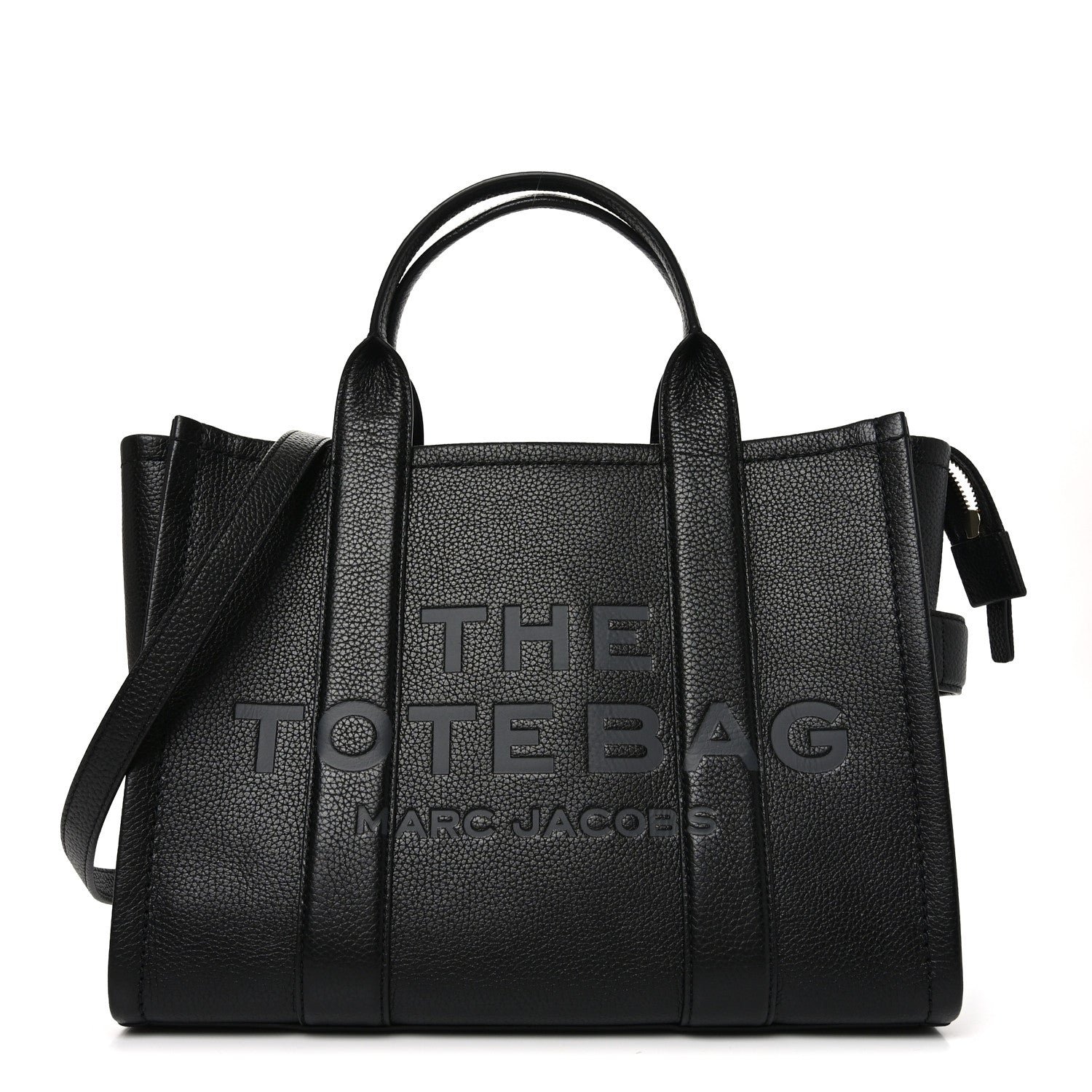 Marc Jacobs Grained Calfskin Medium The Tote Bag Black