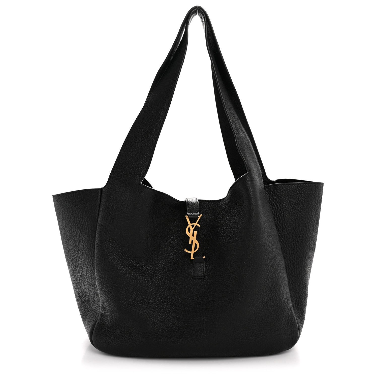 Saint Laurent Saint Laurent Grained Deerskin Bea Tote Black