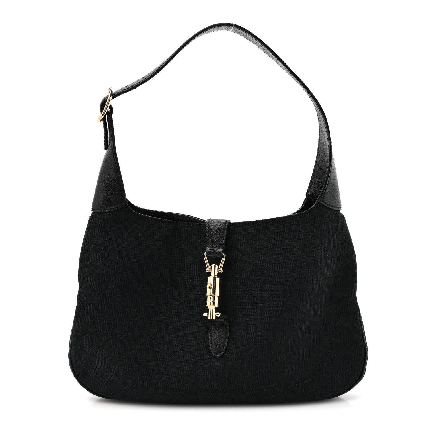 Gucci Monogram Small Jackie O Hobo Black