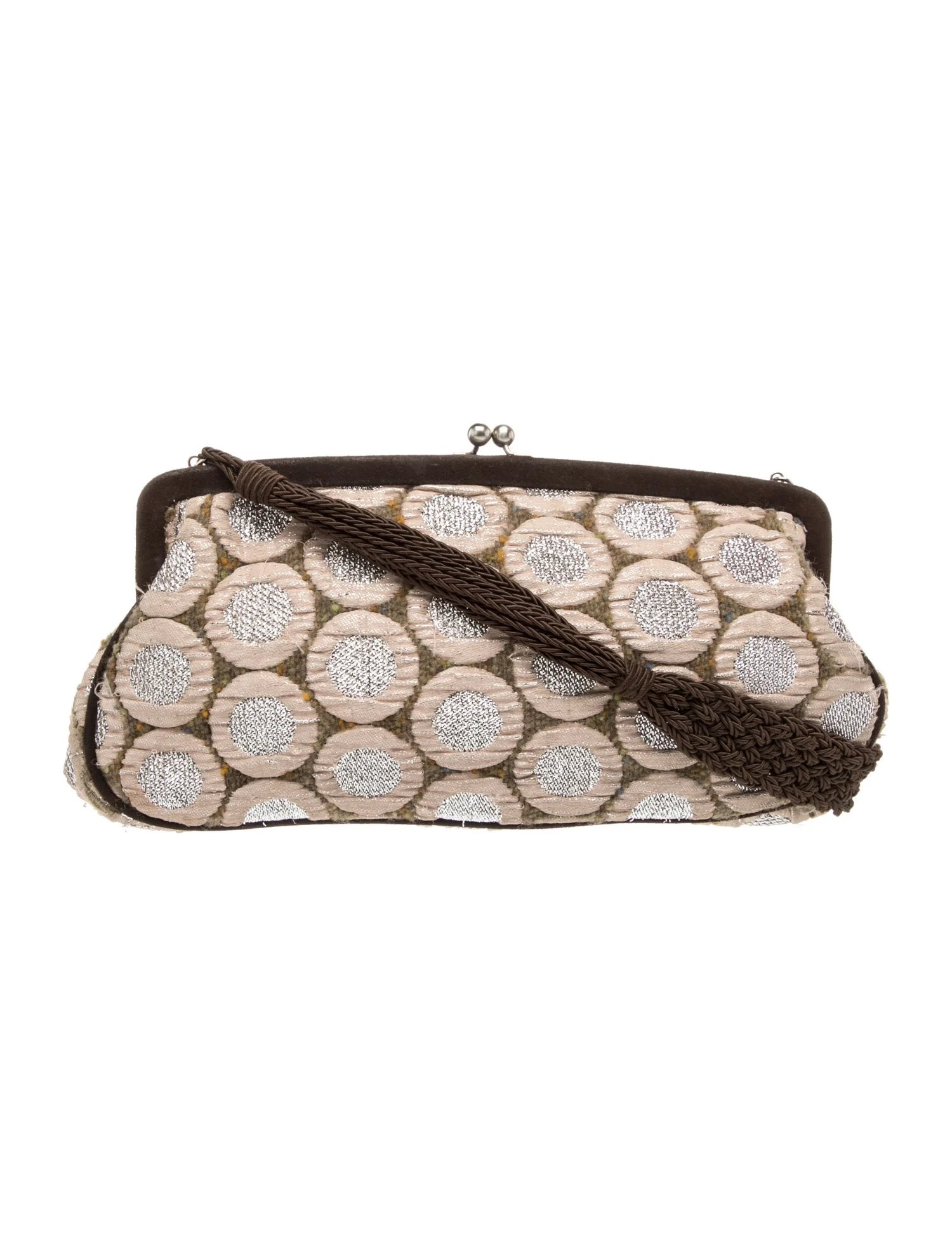 Enameled Metal Triangle Shoulder Bag
