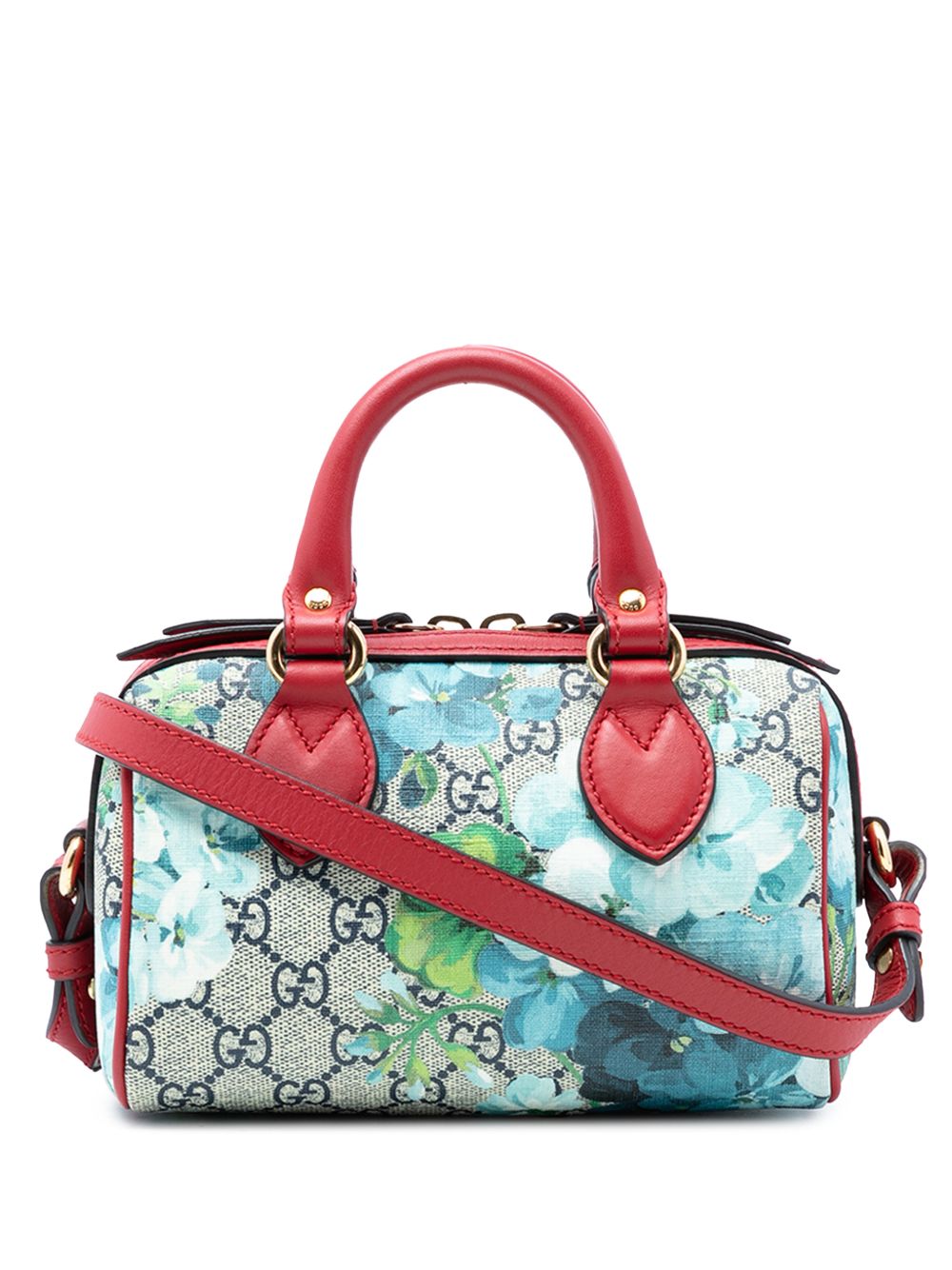 2016-2026 Mini GG Supreme Blooms Boston Bag satchel