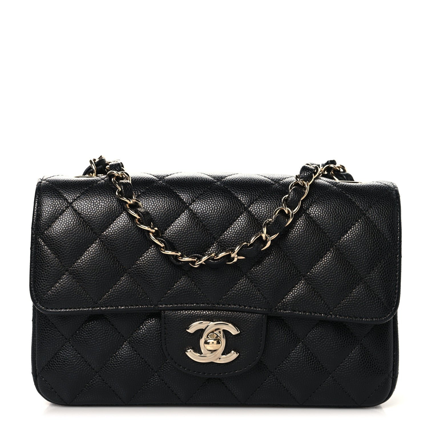 Chanel Caviar Quilted Mini Rectangular Flap Black