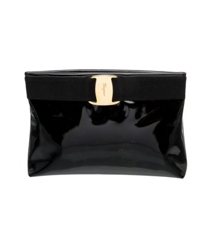Salvatore Ferragamo Ferragamo Patent Leather Clutch Vintage