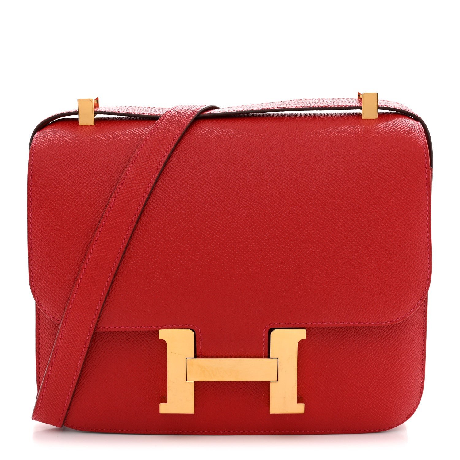 Hermes Epsom Constance 24 Rouge Casaque
