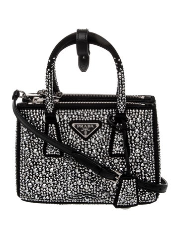 Enameled Metal Triangle Galleria Double Zip Mini