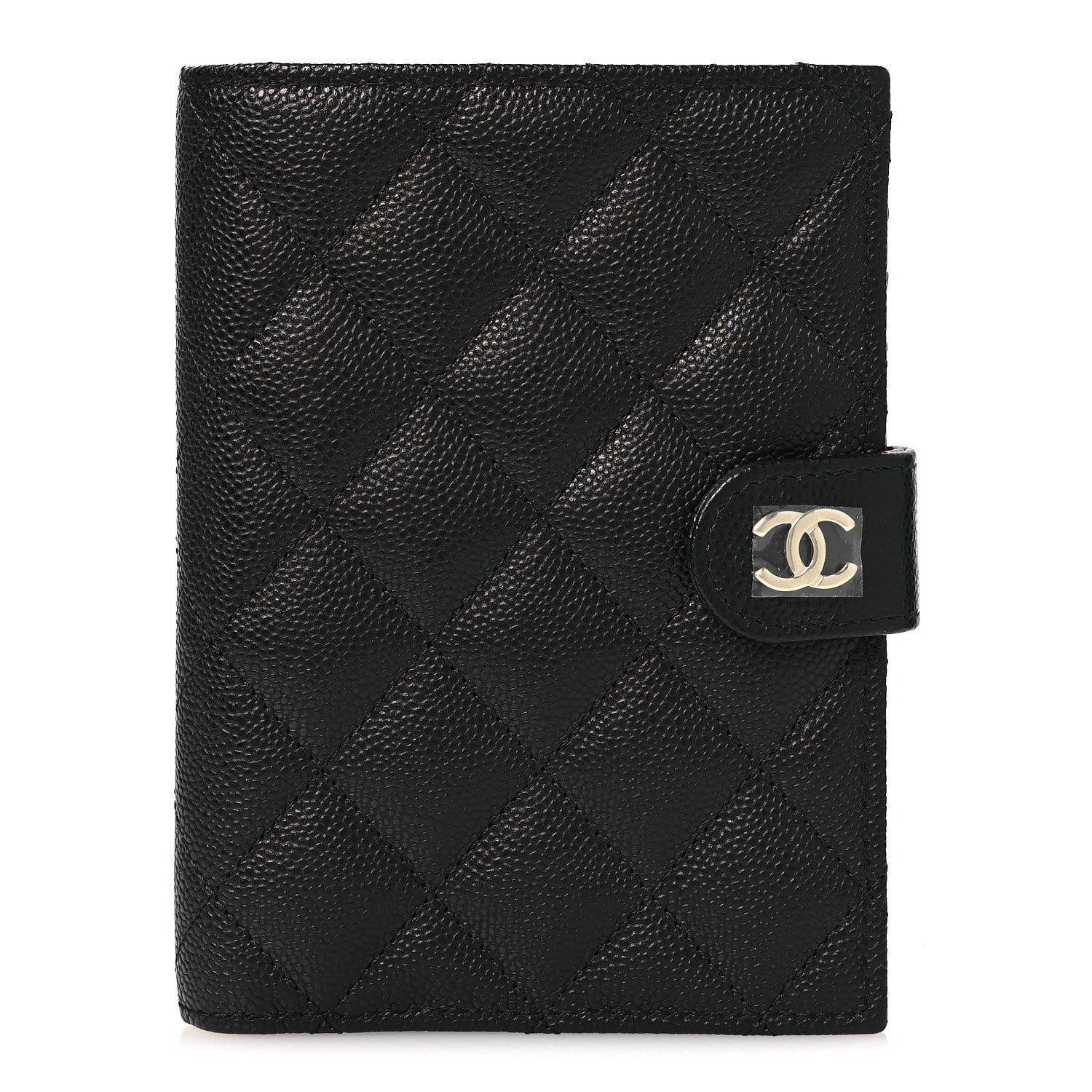 Chanel Caviar Quilted Passport Holder Black