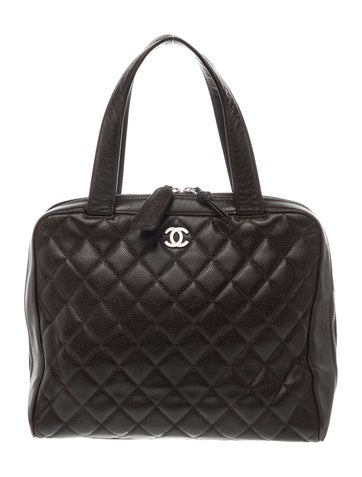 Caviar Quilted CC Bowler Bag
