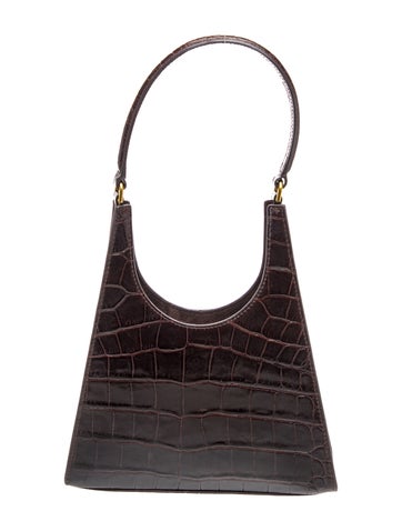 Embossed Leather Shoulder Bag