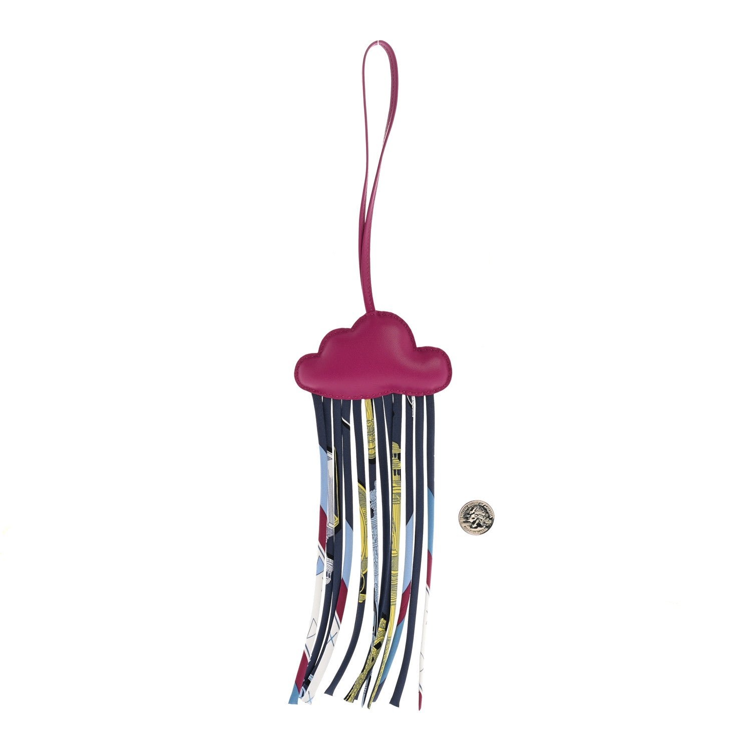 Hermes Swift Silk Cord Petit H Cloud Bag Charm