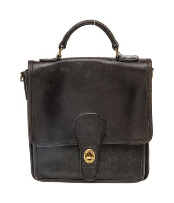 Coach Leather Top Handle Bag