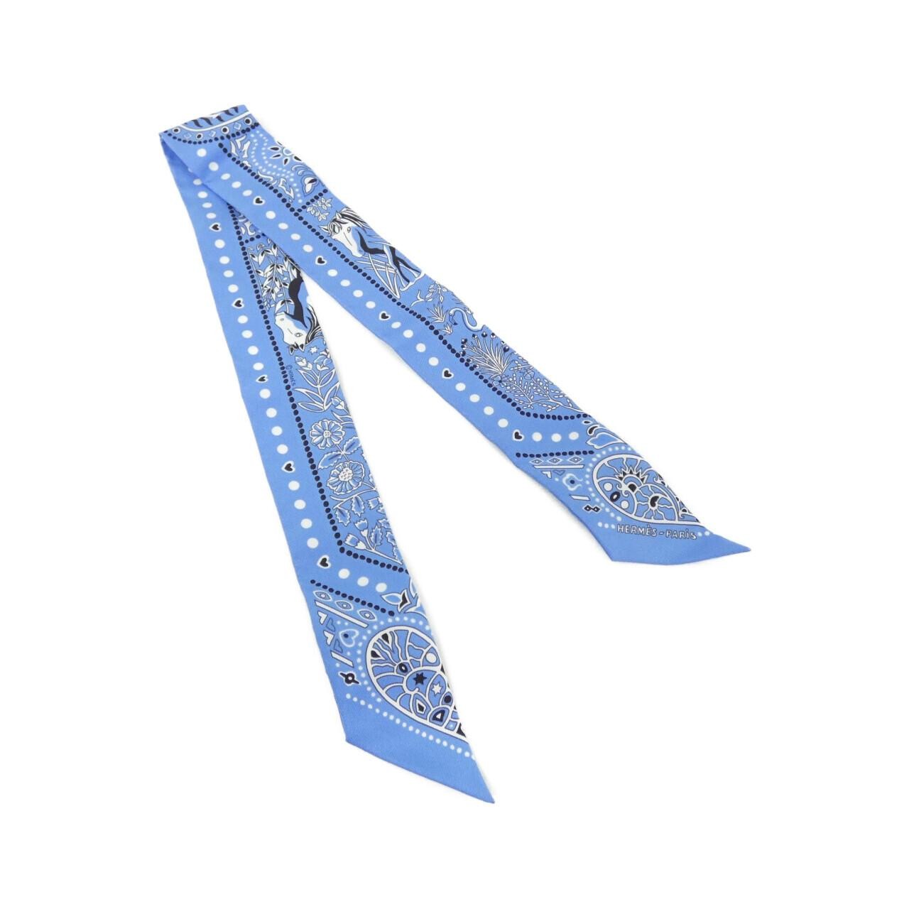 Hermes ENTRE CIEL ET MER BANDANA Twilly 063017S Scarf