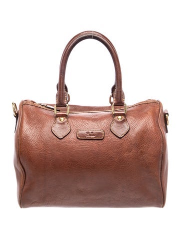 Leather Top Handle Bag