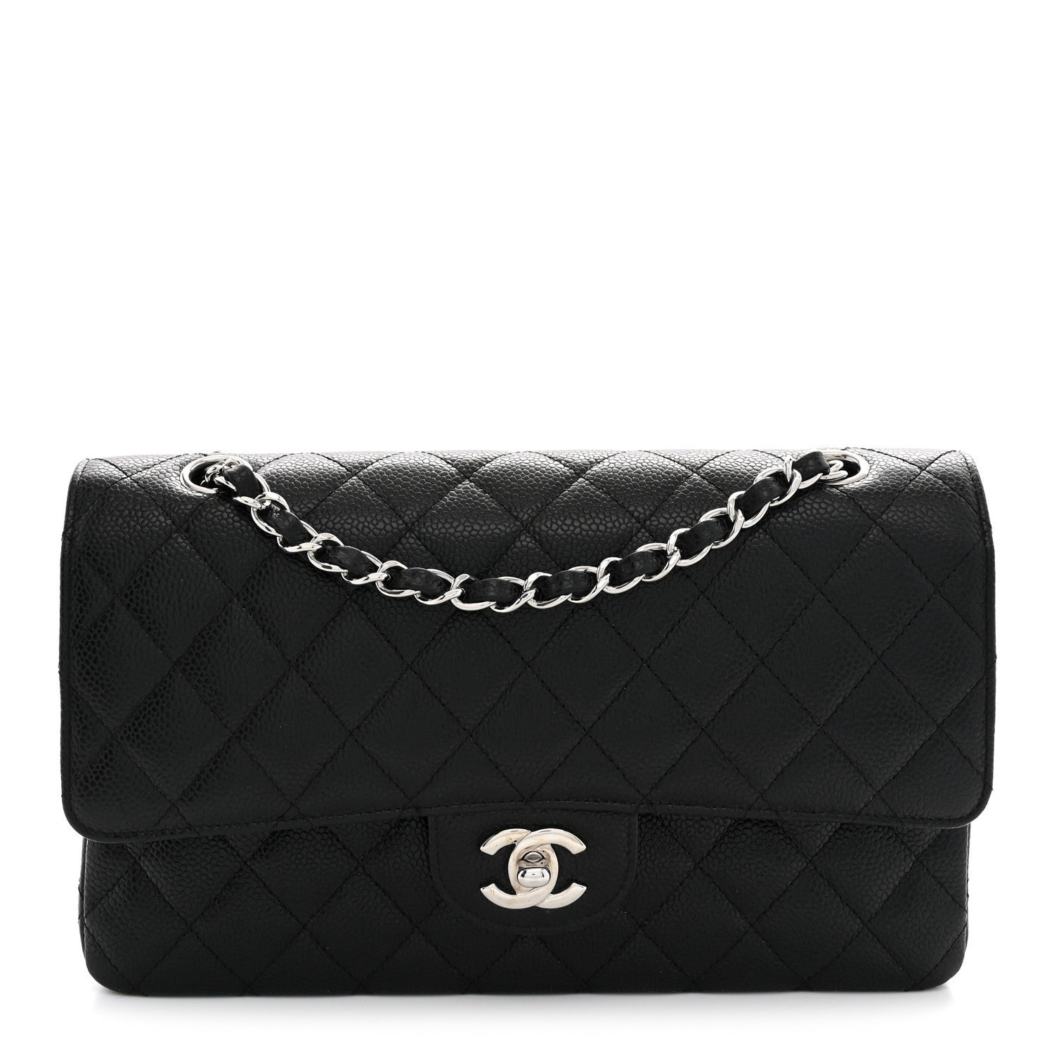 Chanel Caviar Quilted Medium Double Flap Black