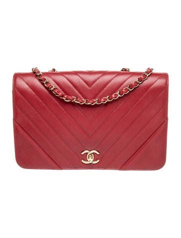 Chanel Chevron Statement Large Flap Shoulder Bag