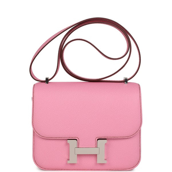 Hermes Hermes Constance 18 Bubblegum 5P Epsom Palladium Hardware