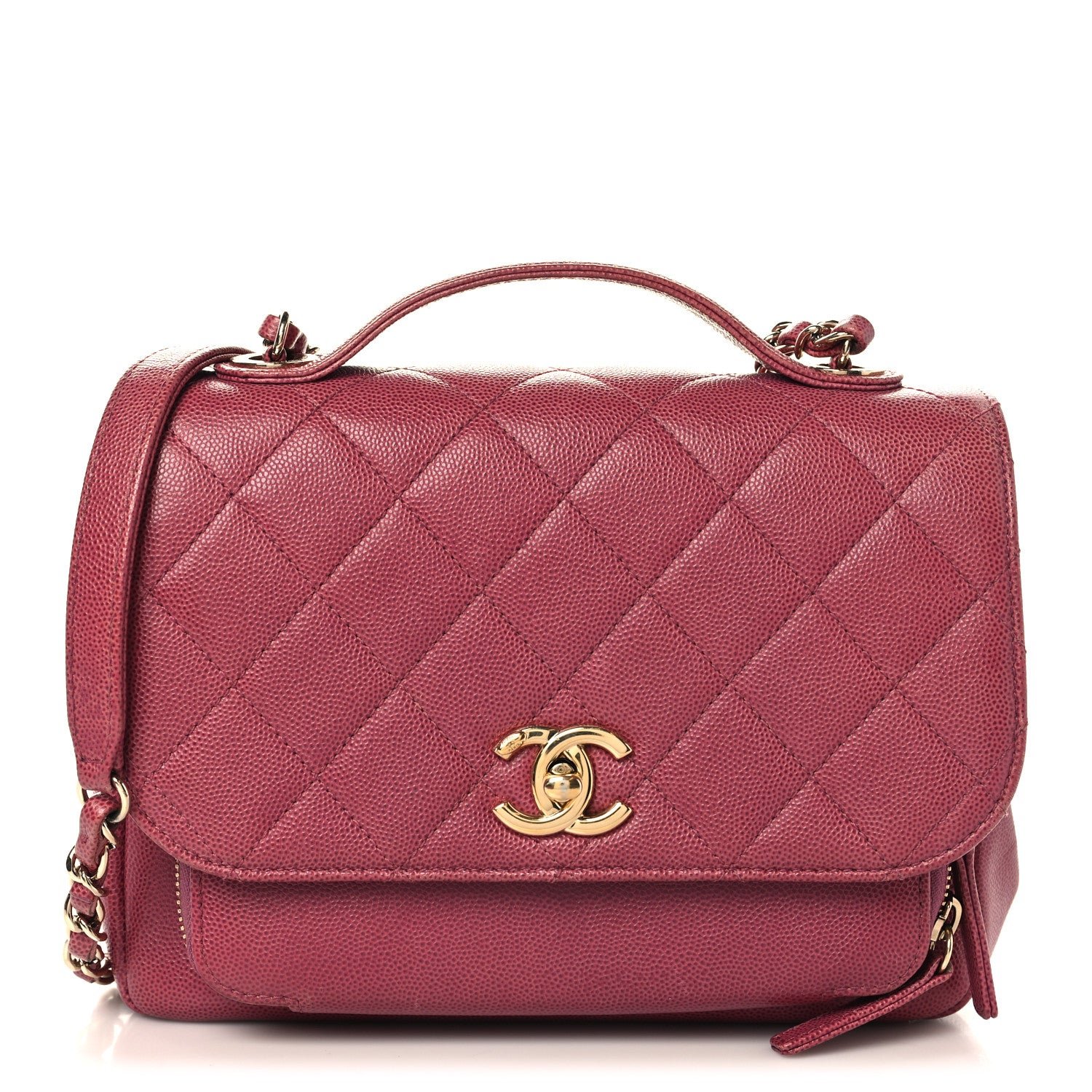 Chanel Caviar Quilted Medium Business Affinity Flap Pink